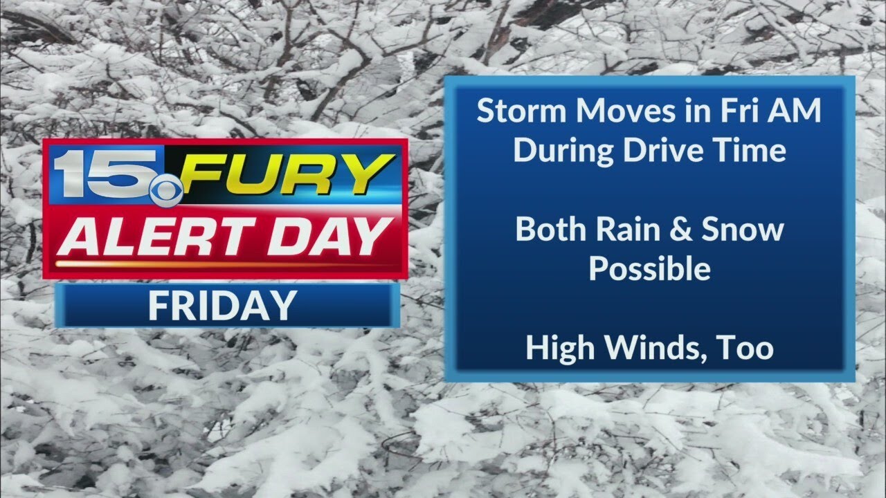 15 Fury Alert Day issued for Friday - YouTube