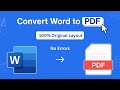 How to Convert Word to PDF in Laptop | Easy Guide