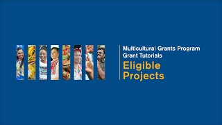 Multicultural Affairs Grant Tutorials: Eligible Projects