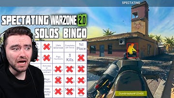 DUMB HACKER - Warzone 2 Solos Spectating Bingo