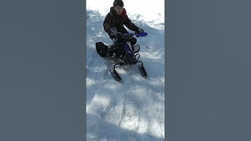 48v Modified Electric Kids Snowmobile...Coming in hot