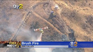 Two-Alarm Brush Fire Erupts In Simi Valley