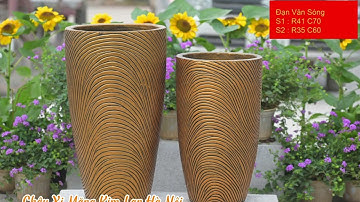 Tổng Hợp Các Mẫu Chậu Xi Măng Nhẹ Sơn giả đồng Kim Lan Hà nội