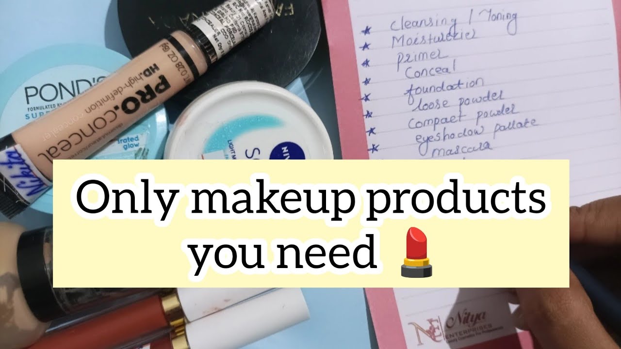 THE ONLY MAKEUP PRODUCTS YOU NEED 💄 Must Have Makeup Products YouTube