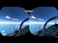 【Microsoft Flight Simulator 2020】VRプレイ立体視(3D)動画 マイアミを離陸。海上の道路とかコンコルドとか