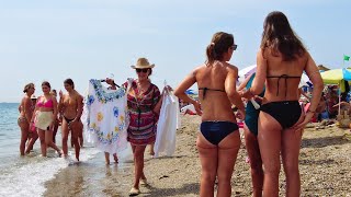 Fuengirola Malaga Spain Costa Del Sol Beach Walk August 2023 [4K]