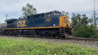 Two CSX sequential shiny and new: 7443 with 7442 on the DPU!