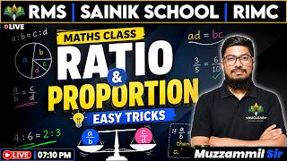 Sainik School Maths Questions | UP Sainik Coaching | RMS | Ratio & Proportion | Muzzammil Sir