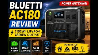 The Best Solar Generator for Camping & Emergencies?Can the BLUETTI AC180 Power Your Home?