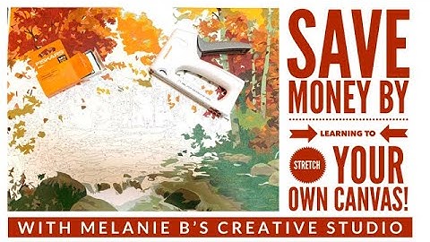 Stretch Your Own Paint by Number PBN Canvas & SAVE MONEY! Easy Step-by-Step DIY Canvas Tutorial w MB