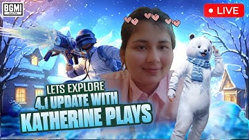 🛑FUN GAMEPLAY 4.1 NEW BGMI UPDATE😍TEAMCODE MATCHES / 1V1 TDM CUSTOM ROOM LIVE🎀#bgmilive #girlgamer