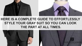 What Colour Of Shirts and Shoes To Wear With Your Gray Suit