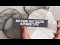 Agate-Style Coasters with a Marble Effect: How-To