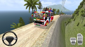 OFFROAD DRIVE 🥳 Eicher Tourist Bus Mod Bussid Gameplay | Bus Simulator Indonesia | Bus Game Android 