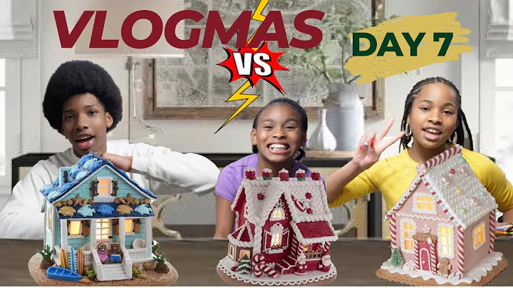 VLOGMAS DAY 7 | THE MYLES CREW'S GINGERBREAD HOUSE CHALLENGE!!