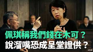 Chen Pei-chi claimed 'Our money is in Mu Ke'? Could this slip of the tongue become evidence in co...