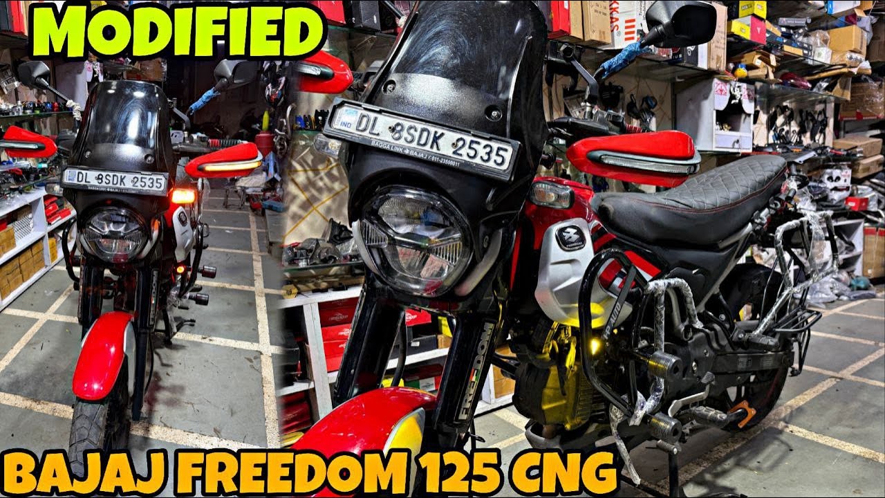 BAJAJ FREEDOM CNG 125 ko itna Loaded nahi Dekha 😮| Top Notch Modification | Fog Lamp | Visor |