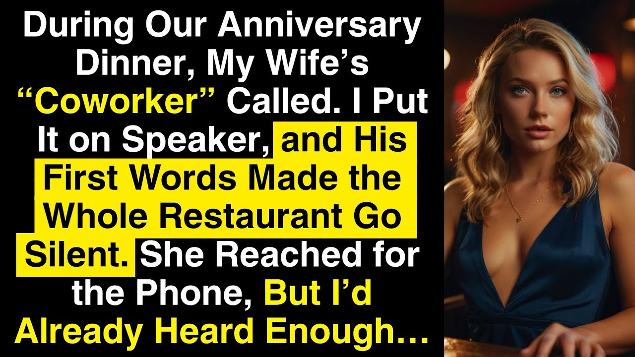 During Our Anniversary Dinner, My Wife’s “Coworker” Called. His First Words Made the Whole