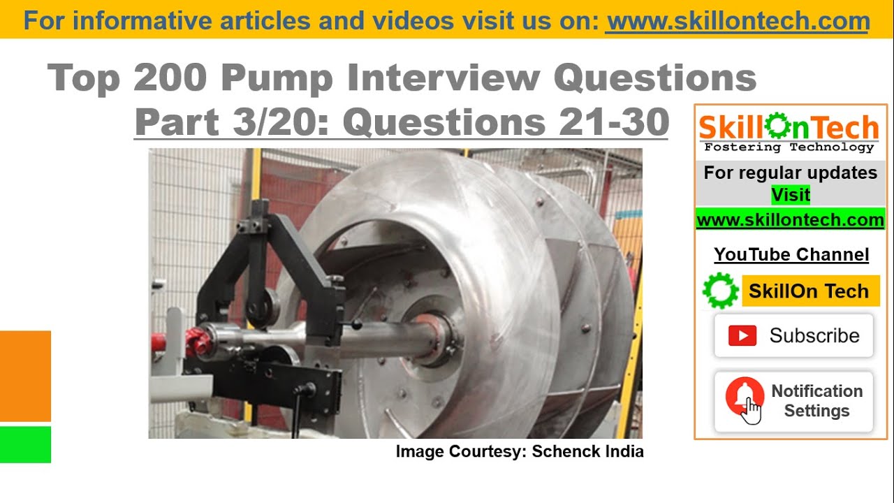Top 200 Pump Interview Questions PART 3/20 Questions 2130 (with