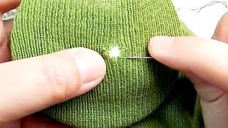 How to Perfectly Repair Holes in Knitted Sweaters at Home Without Leaving any Traces