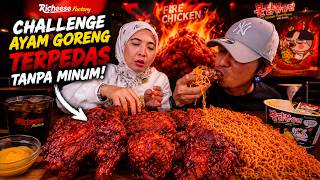 PADAHH! COBA AYAM GORENG SAMYANG PALING PEDAS DARI INDONESIA [RICHEESE FACTORY LEVEL ????] #mukbang