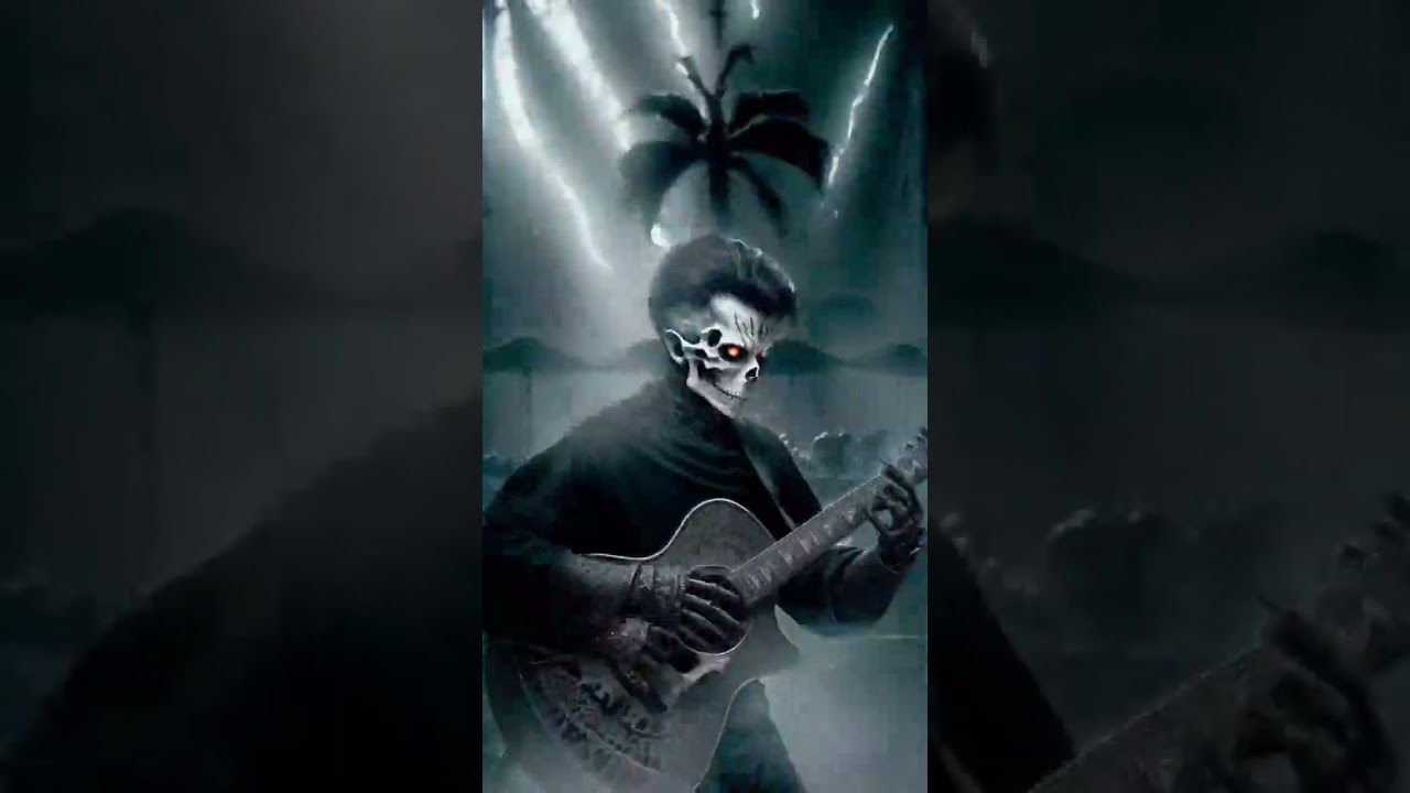 Skeleton plays the guitar 🎸