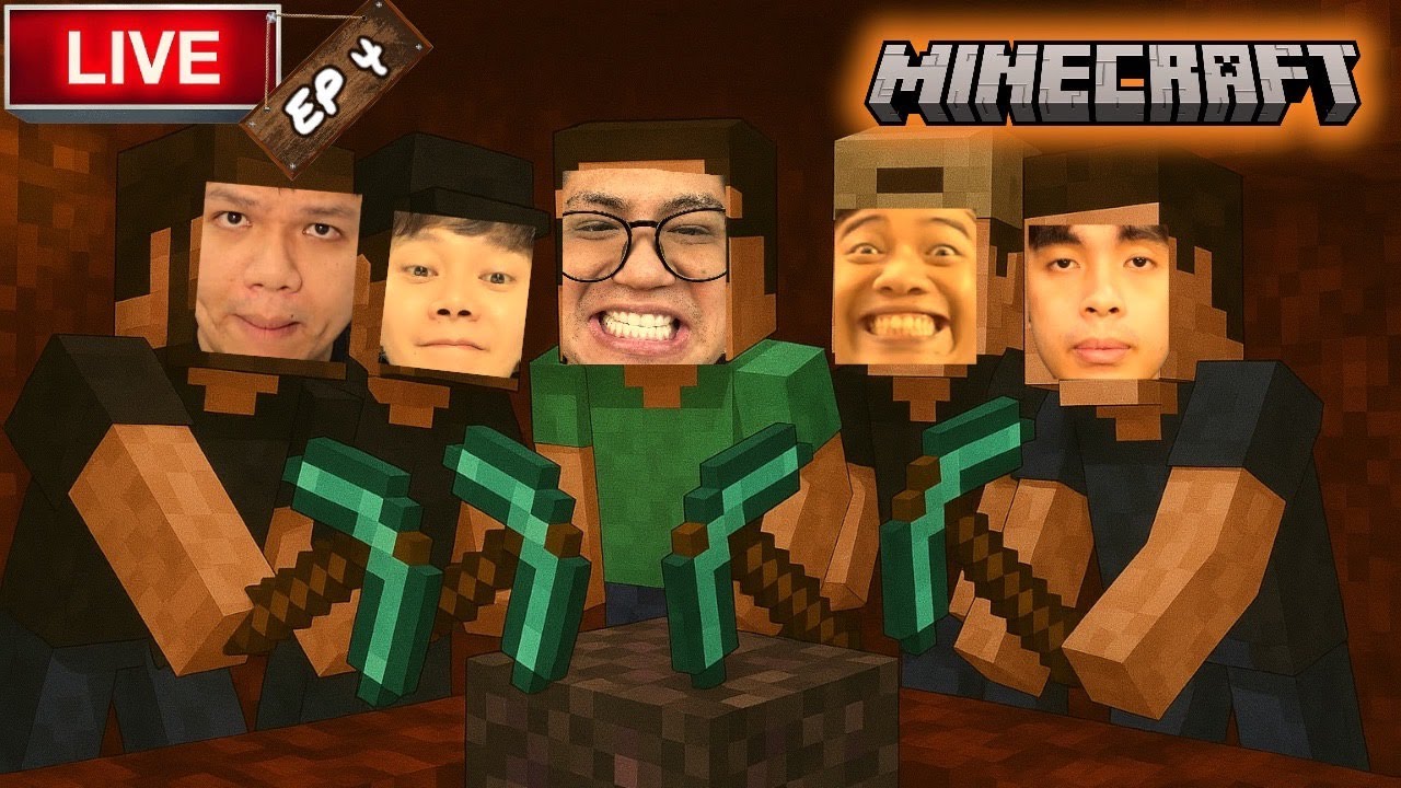 (LIVE)สุดจะทนกับคนอย่างเอxแก๊งหมูสับ NEW WORLD : EP 3 หาเนเธอร์ กลุ่มนักรบชุดดำ | MINECRAFT