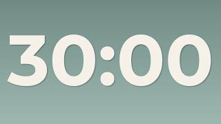 30 Minute Countdown Timer – No Sound | Focus, Study, Deep Work