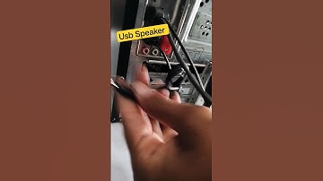 How to Connect Usb Speakers in Desktop | PC Not Sound Problem#macnitesh#2023shorts#speaker