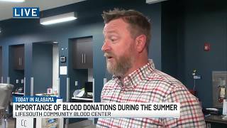 LifeSouth sends urgent call for blood donors amid summer shortage
