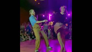 Swing Dance By Sondre & Tanya 🔥 #Shorts #Dance #Funny