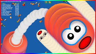 WormsZone.io # 193 Game of earthworms - Rắn Săn Mồ - top 1 - vui nhộn ,kịch tính | Trần Hùng 83