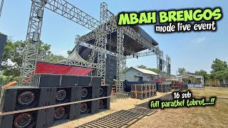 EDIAN BRENGOS PASANG 16 BAS FUL PARATEL TEMPUR DI ACARA LIVE