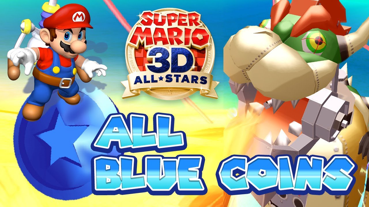Super Mario Sunshine All Blue Coins in Pinna Park (Super Mario 3D All
