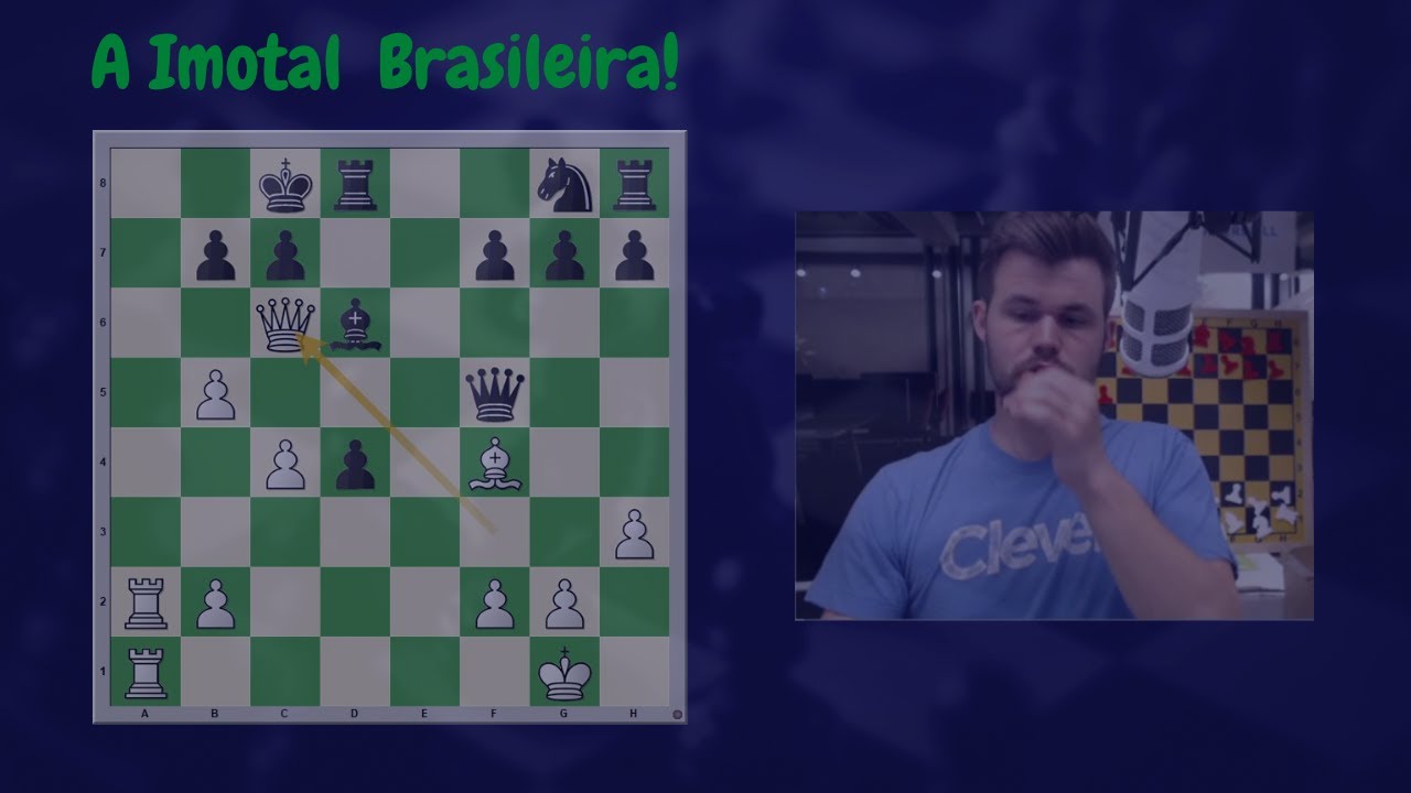 O brasileiro que derrotou o campeão mundial de xadrez, Luis Paulo Supi x Magnus  Carlsen. Créditos da análise Xadrez Brasil:  By Xadrez Capão Bonito SP