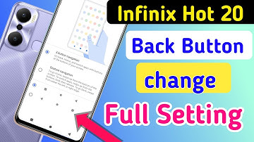 Infinix hot 20 back button setting/Infinix hot 20 back button change/navigation gesture