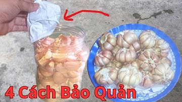 Mọi Người Thích Ăn Tỏi Muốn Bảo Quản Lâu Hãy Làm Ngay Cách Này/4 Cách Bảo Quản Tỏi Lâu Nhất Đơn Giản