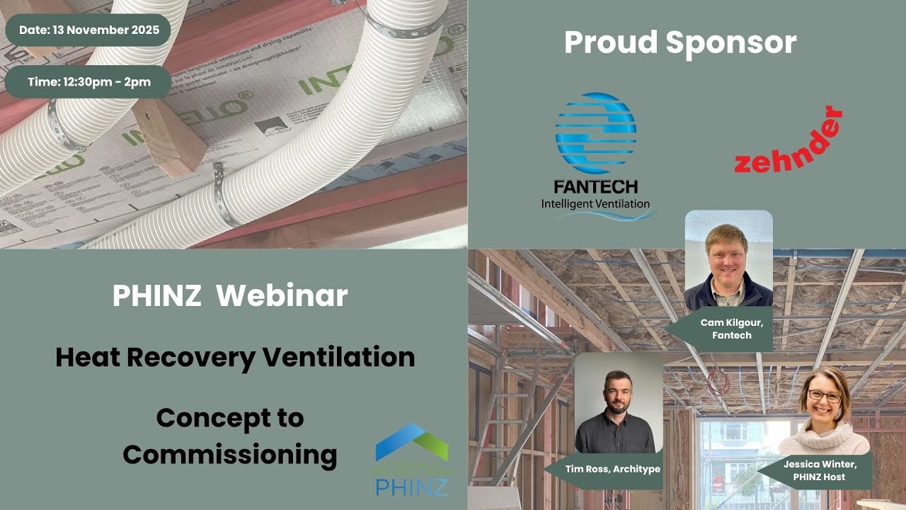 PHINZ Webinar Heat Recovery Ventilation Concept to Commissioning