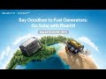 Say Goodbye to Fuel Generators: Go Solar with Bluetti!