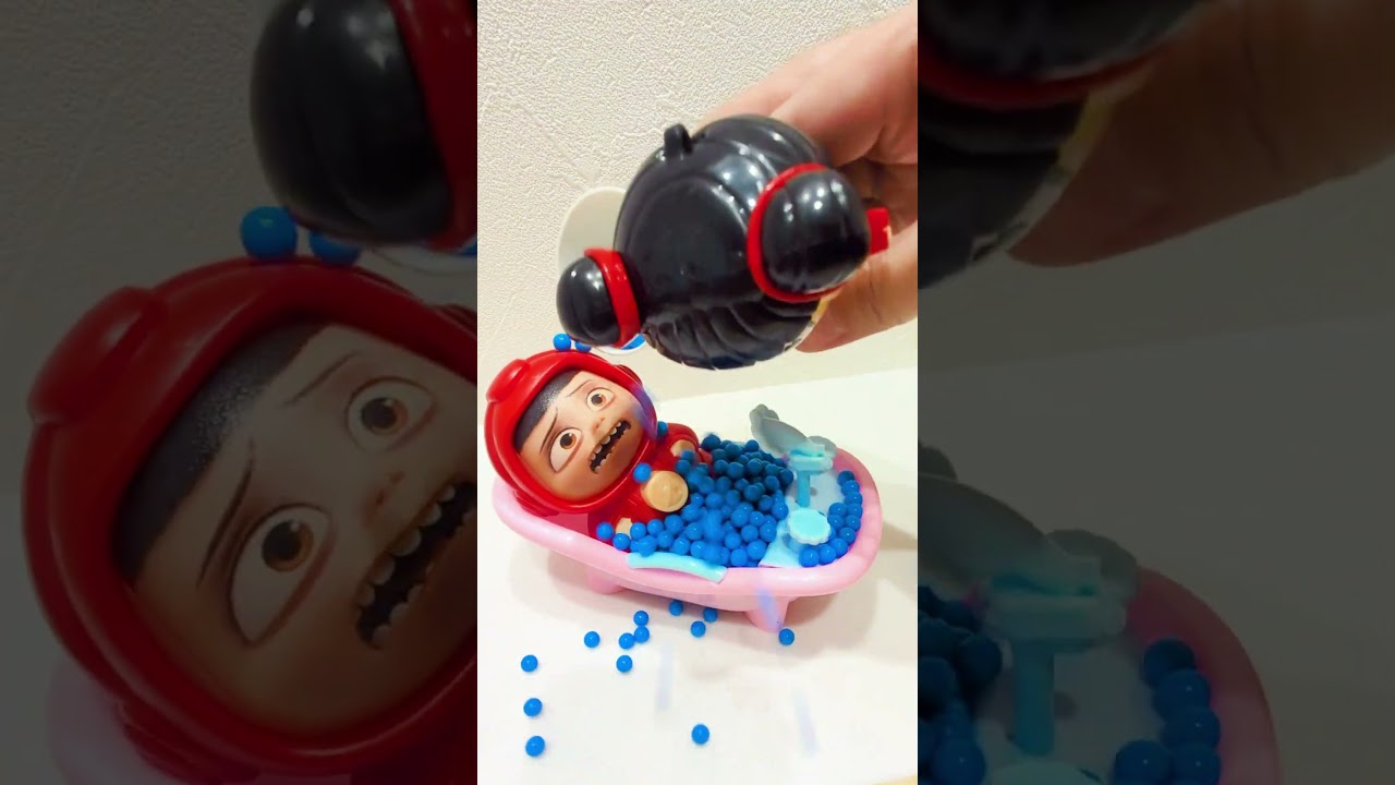 ASMR Unboxing Nezha and Bath set Toys, Satisfying With Naomi ASMR Videos, part17