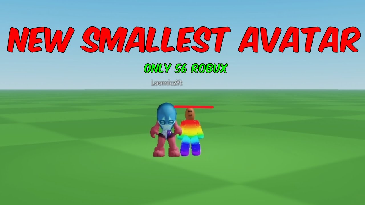 making the smallest avatar in roblox #roblox
