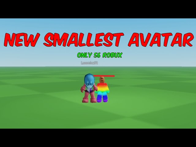 How To Make The SMALLEST Possible Avatar In Roblox 