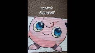 week 2 of making Jigglypuff #foryou #pokemon #games #tv #crochet