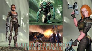 Brute Force: 100%, All DNA Canisters, Objectives, Max Cash, No Deaths [Brutal Difficulty] [1/2]