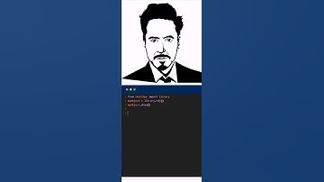 Draw Iron Man with Python || 3 lines of python easy code | #shorts #ytshorts #viral #trending