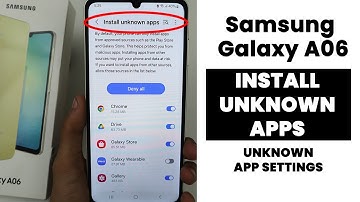 Allow to Install Unknown Apps In Samsung A06 | Unknown Apps Settings