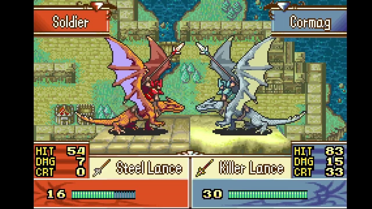 Fire Emblem: The Sacred Stones: Wyvern Rider Critical