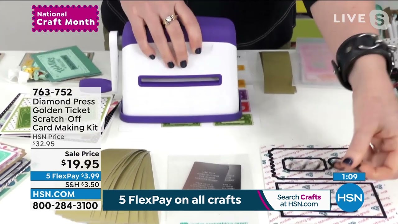 Diamond Press Golden Ticket ScratchOff Card Making Kit