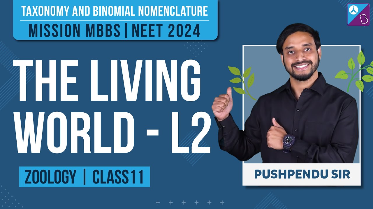 Taxonomy and Binomial Nomenclature Class 11 Biology - The Living World ...