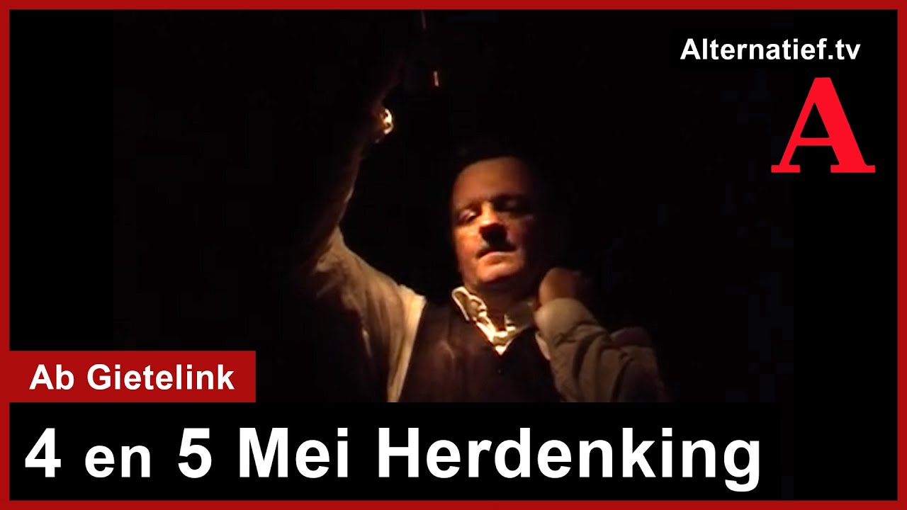 205. Herdenking 4 en 5 mei. Het Lied der Achttien Dooden. Performance
